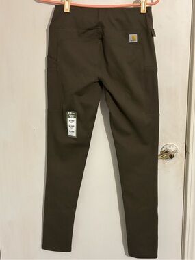 Carhartt Dark Olive Utility Leggings with Pocket Details